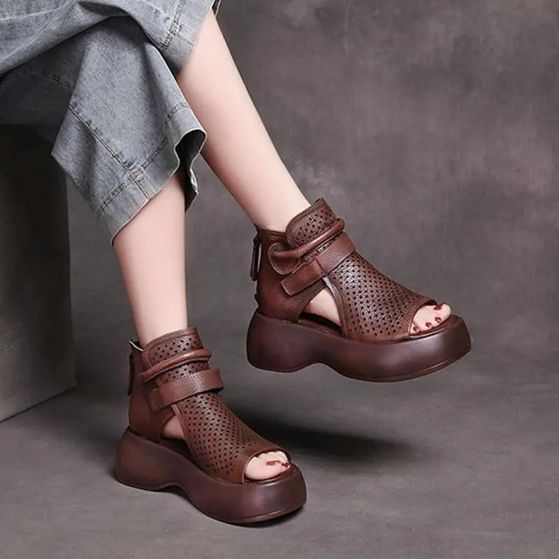 Roman High-Top Platform Sandals