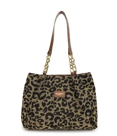 Leopard Print Canvas Bag