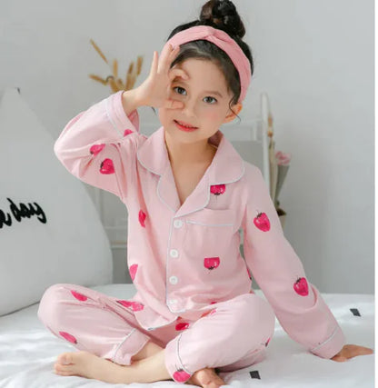 Girls Soft Cotton Pajamas