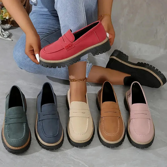 Geneva Platform Penny Loafers