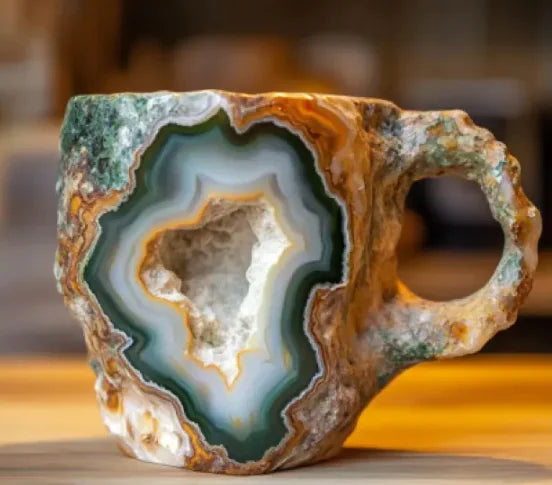 Mineral Crystal Resin Coffee Mugs