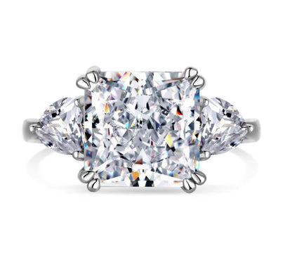 5-Carat Princess Square Rings