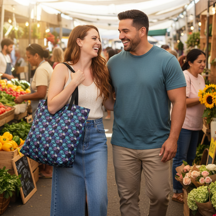 Large BloomZ Tote Bag