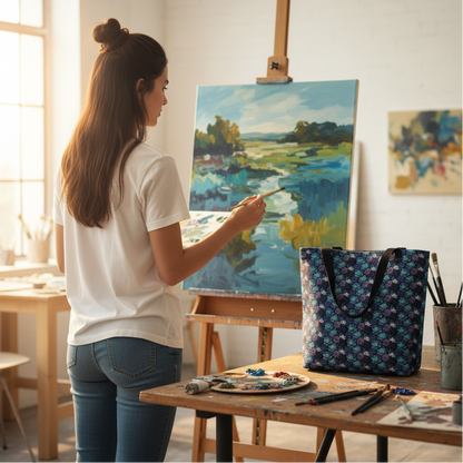 Large BloomZ Tote Bag