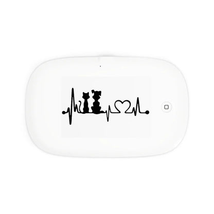 UV Phone Sanitizer and Wireless Charging Pads (Black & White)