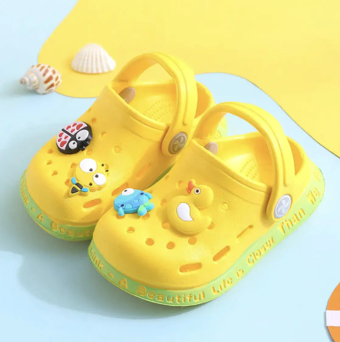 "A Beautiful Life is Closer than we Think" Kids Crocs