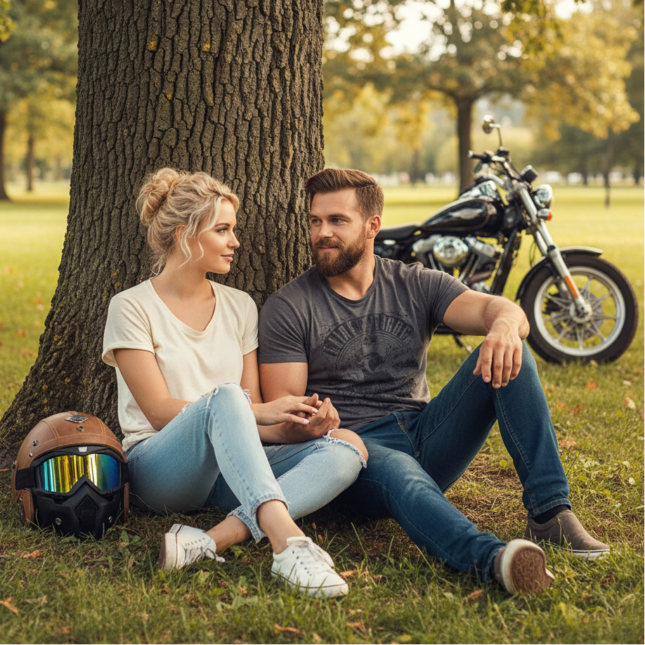 Crown Racing Vintage Vegan Leather Helmets