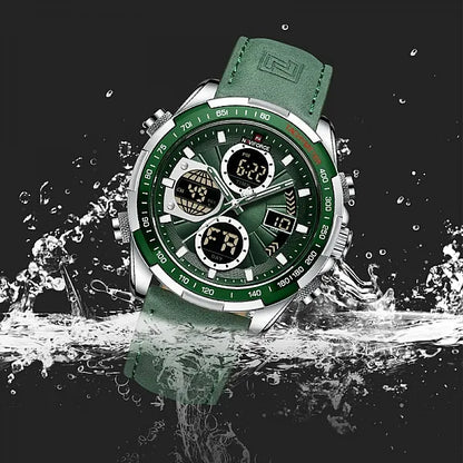 NAVIFORCE Luxury Waterproof Dual Display Sports Quartz Watch