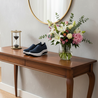 Rolling Sole Mesh Slip-on Platform Sneakers