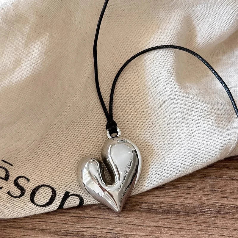 Irregular Heart Pendant Necklaces