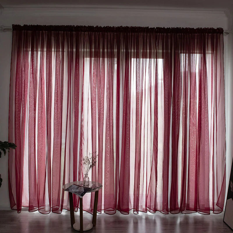 Classic Sheer Polyester Gauze Curtains