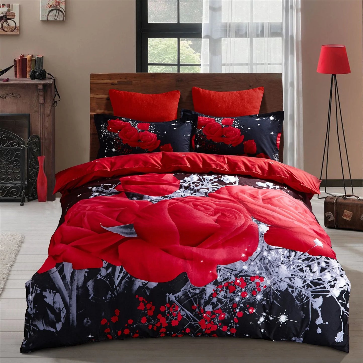 Rose Duvet & Pillowcase Bedding Sets