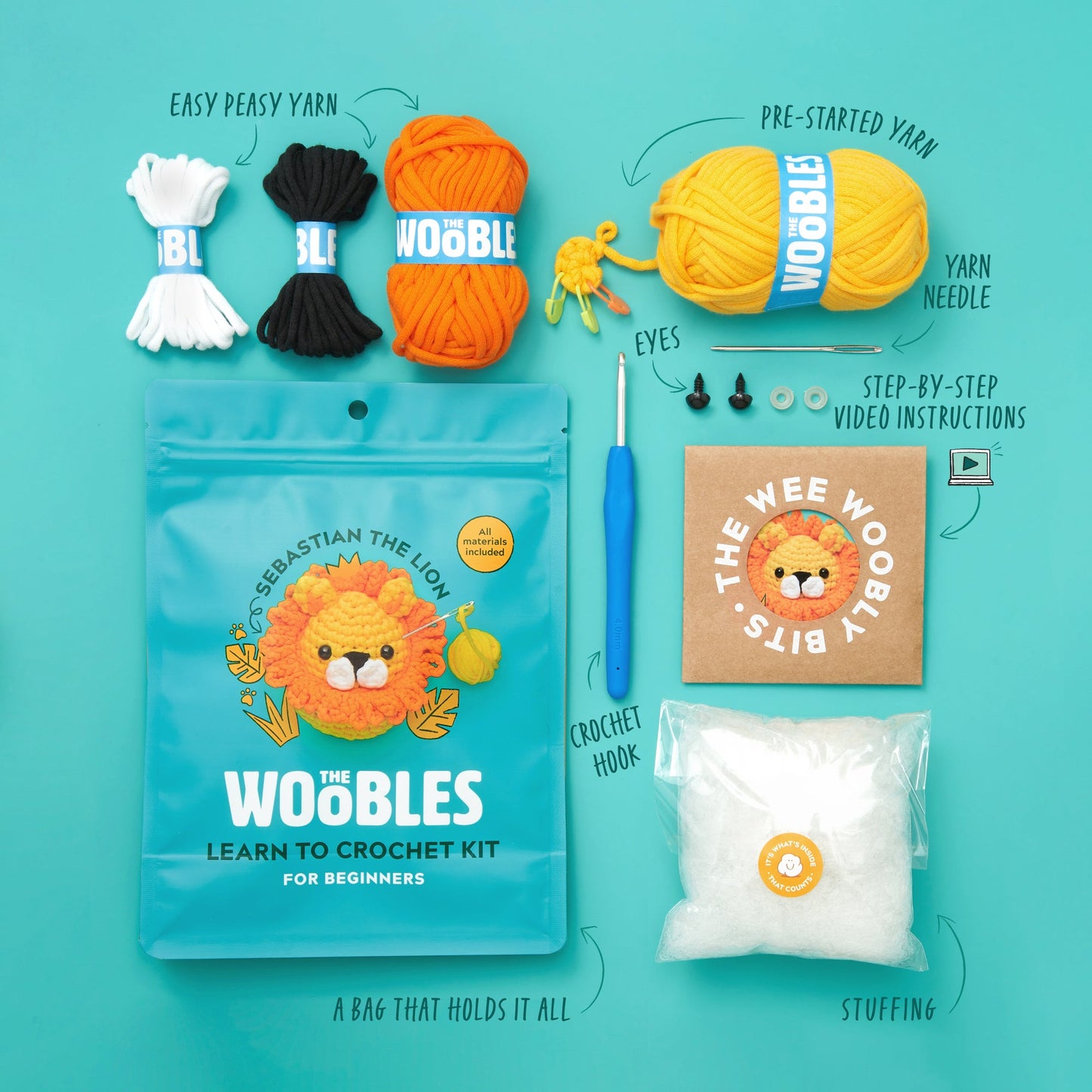 The Wobbles Beginner Crochet Kit