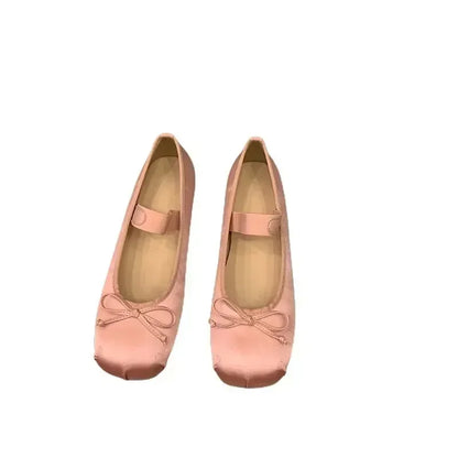 Satin Mary Jane Ballet Shoes