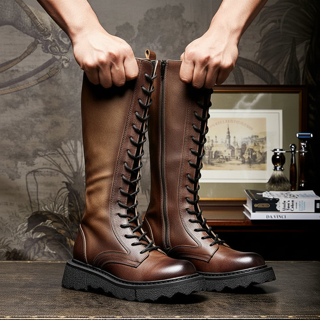 Vintage Leather Martin Riding Boots