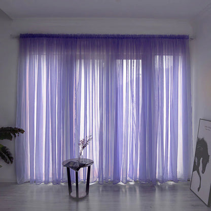 Classic Sheer Polyester Gauze Curtains