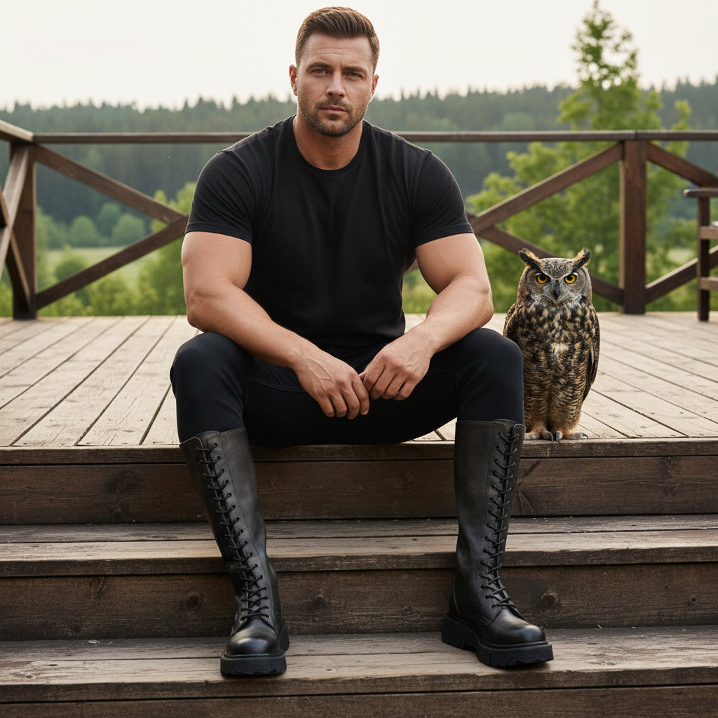 Vintage Leather Martin Riding Boots