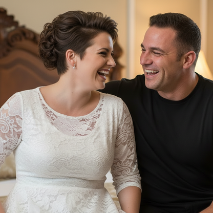 Chic Plus Size Lace Midi Dress