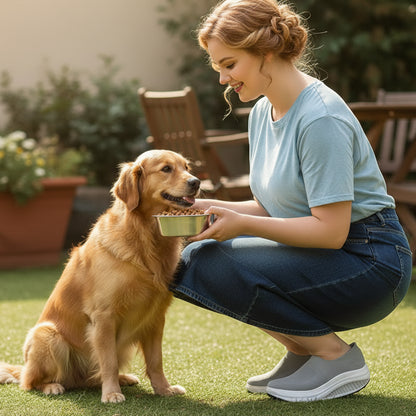 Rolling Sole Mesh Slip-on Platform Sneakers
