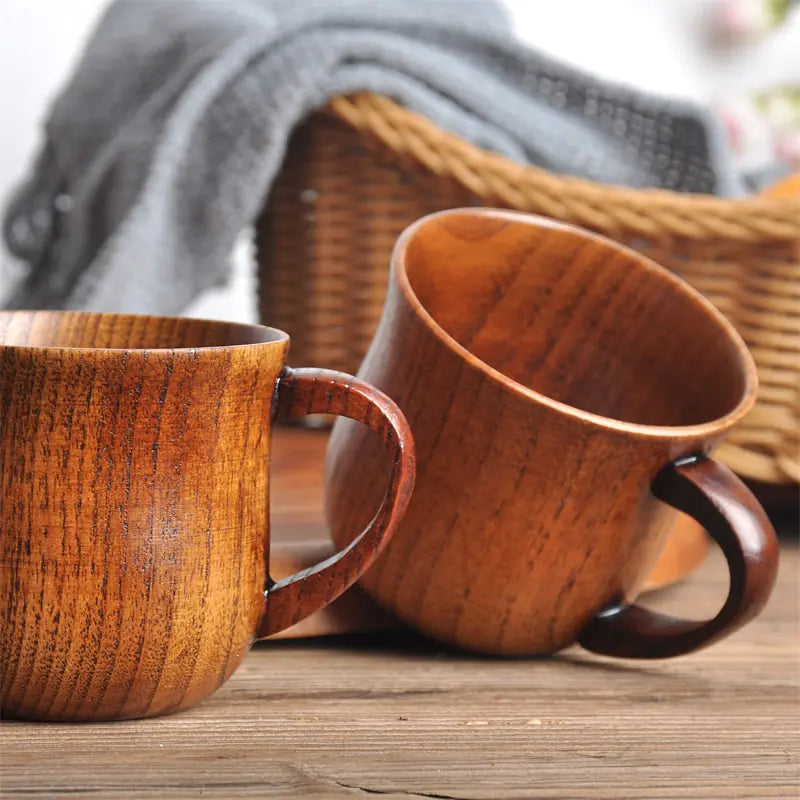 Natural Spruce Wooden Mugs