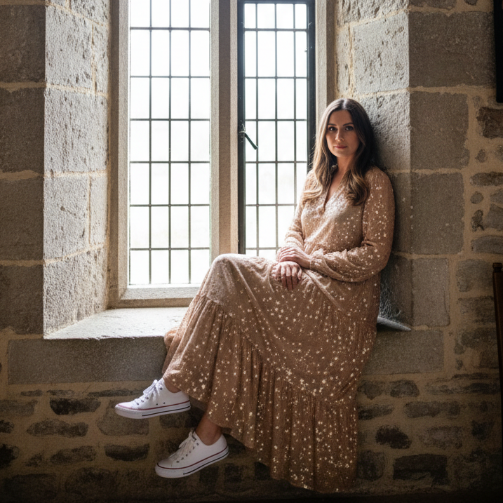 Sable Midi Sequin Dress