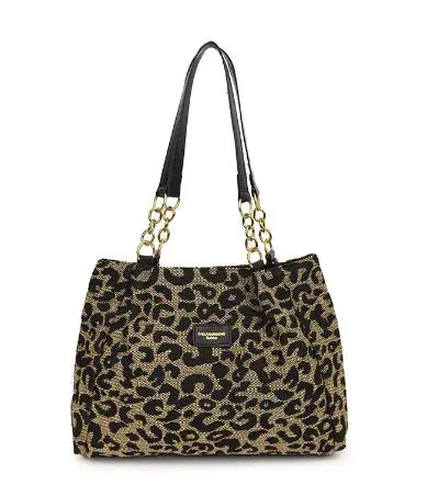 Leopard Print Canvas Bag