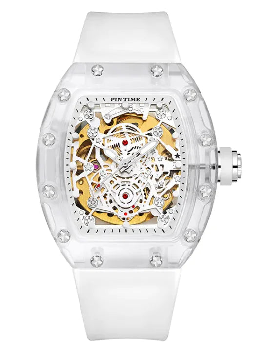 New Automatic Waterproof Transparent Mechanical Watch