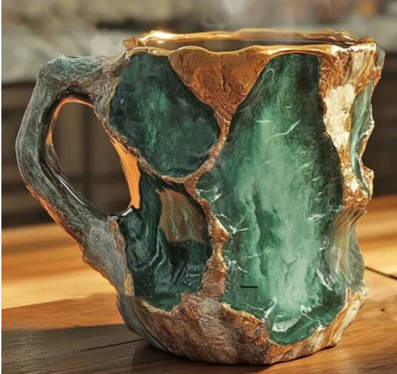 Mineral Crystal Resin Coffee Mugs