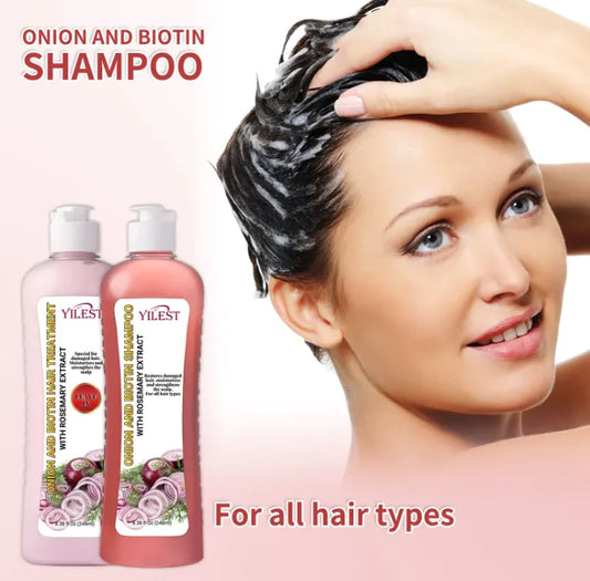 Natural Onion & Rosemary Revive Biotin Shampoo & Conditioner