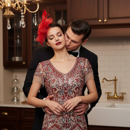 KOKO Mesh Feather Headband Fascinators