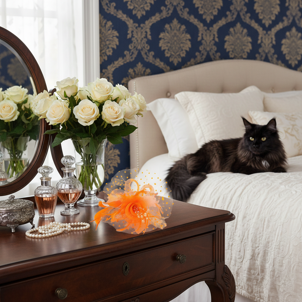 KOKO Mesh Feather Headband Fascinators