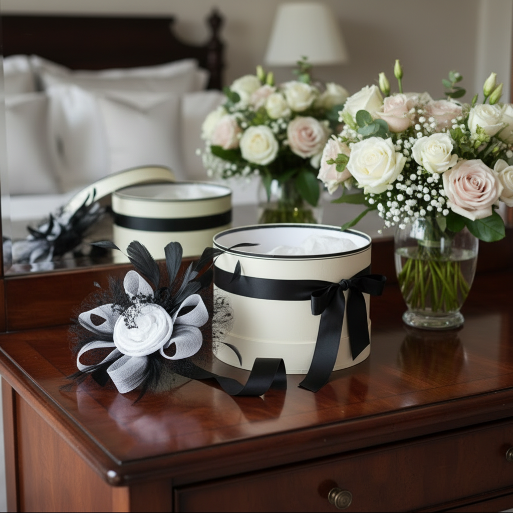 KOKO Mesh Feather Headband Fascinators