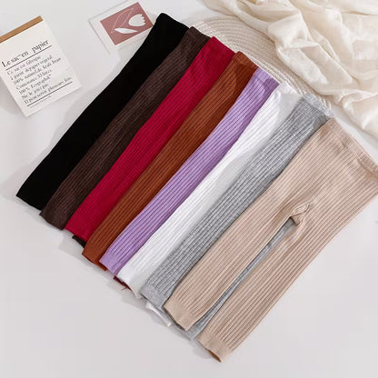 BELLA Ribbed Footless Tights (8 Pairs)