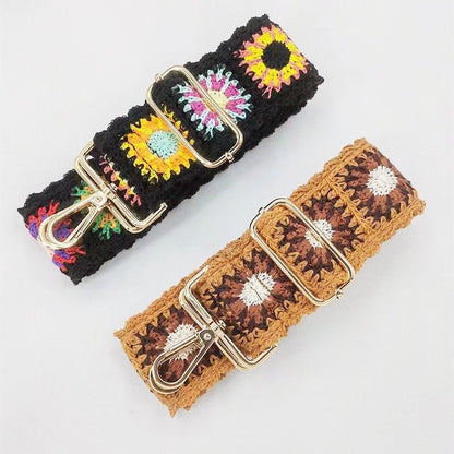 Retro Adjustable Woven Bag Straps