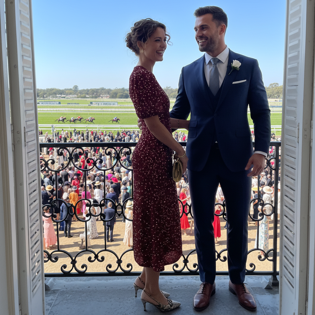 Puff Sleeve Sequin Midi Dress