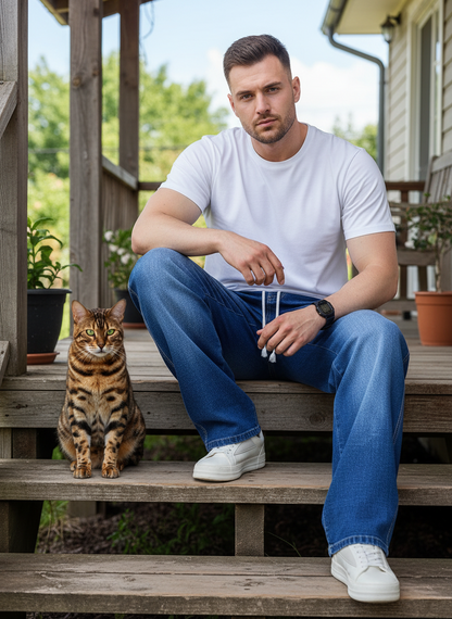 HANDSOM Plus Size Palazzos Stretch Jeans