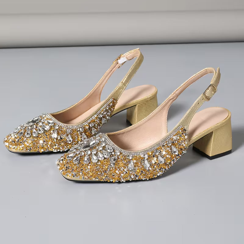 Luxurious Rhinestone Sandals