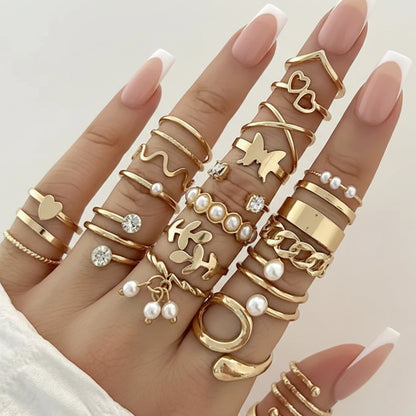 Hypoallergenic Knuckle Rings Set