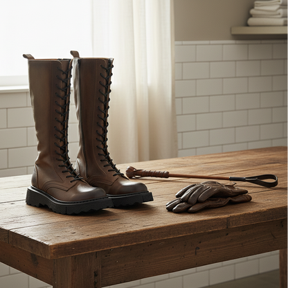 Vintage Leather Martin Riding Boots