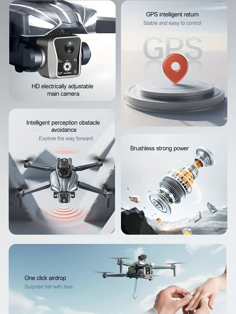 K18MAX 4.5-inch Screen Drone with GPS