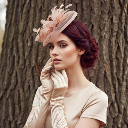 Hemp & Feather Hairpin Fascinators