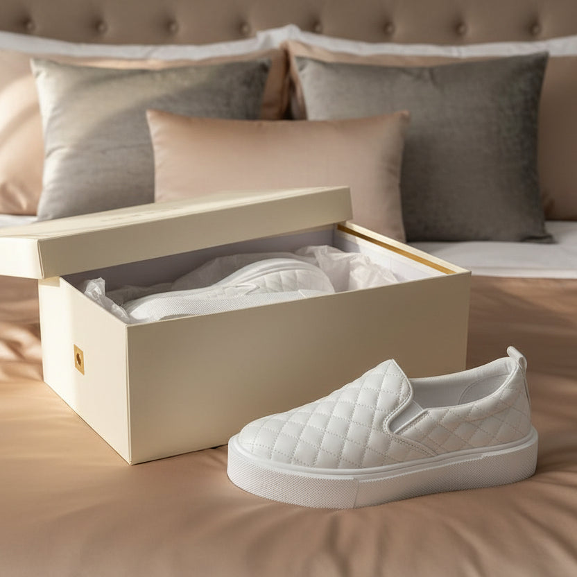 Quilted Platform Trainer Sneakers