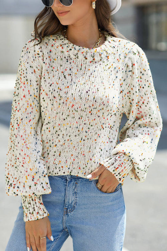 Polka Dot Knitted Sweater