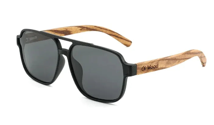 Oi Wood Polarized UV Protection Sunglasses