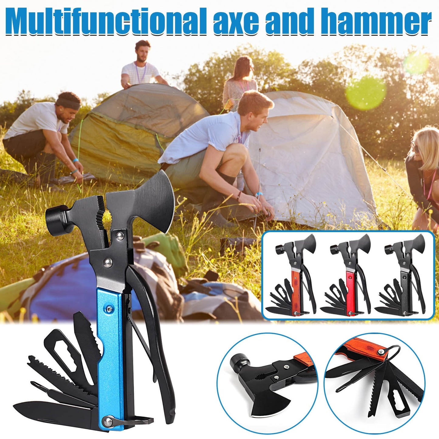 16 in 1 Multitool Hatchet