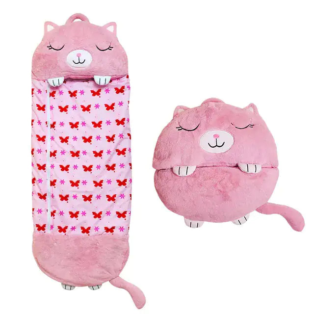 CozyNest™ Convertible Plush Pillow & Sleeping Bags