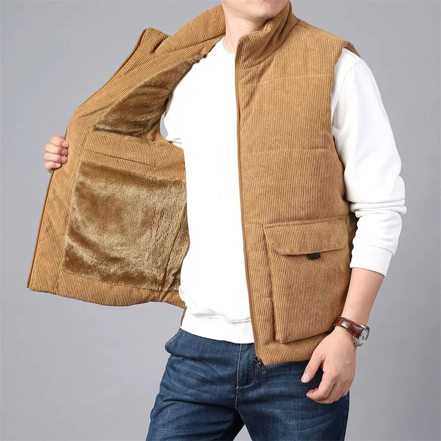 Arctic Armor Corduroy Thermal Wool Vest