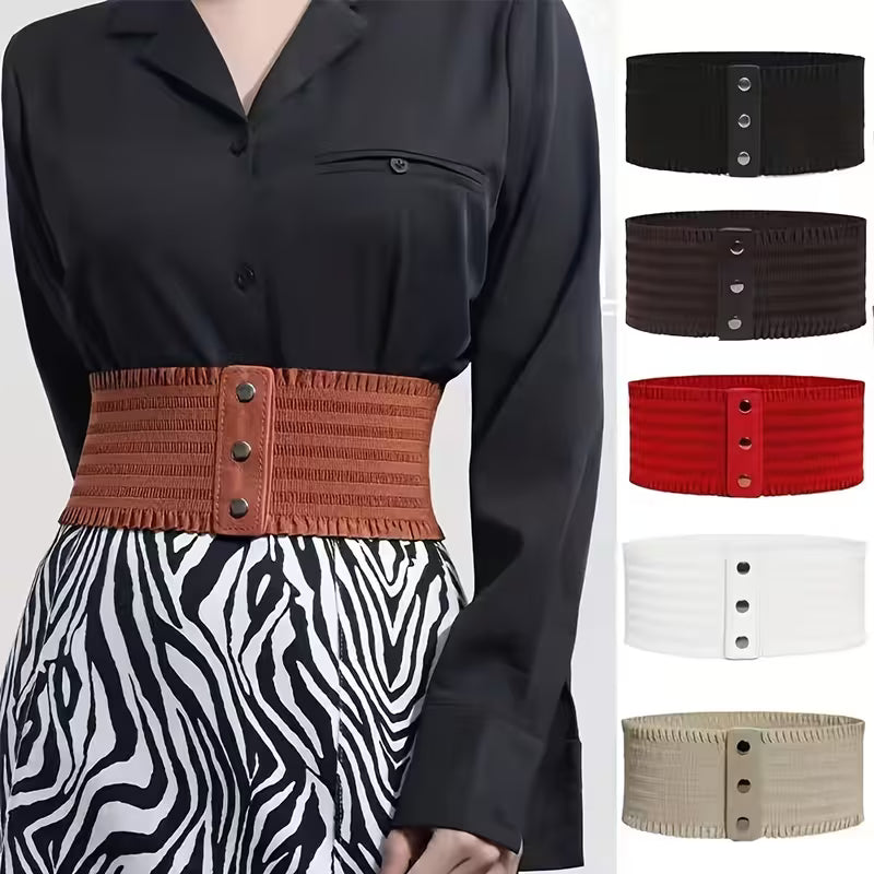 Domed Elastic Wide Belts