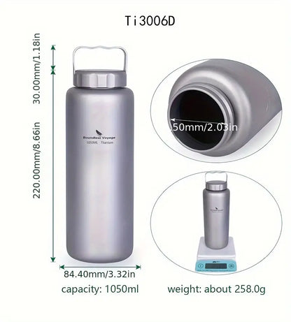 Boundless Voyage Pure Titanium Water Bottle Flask