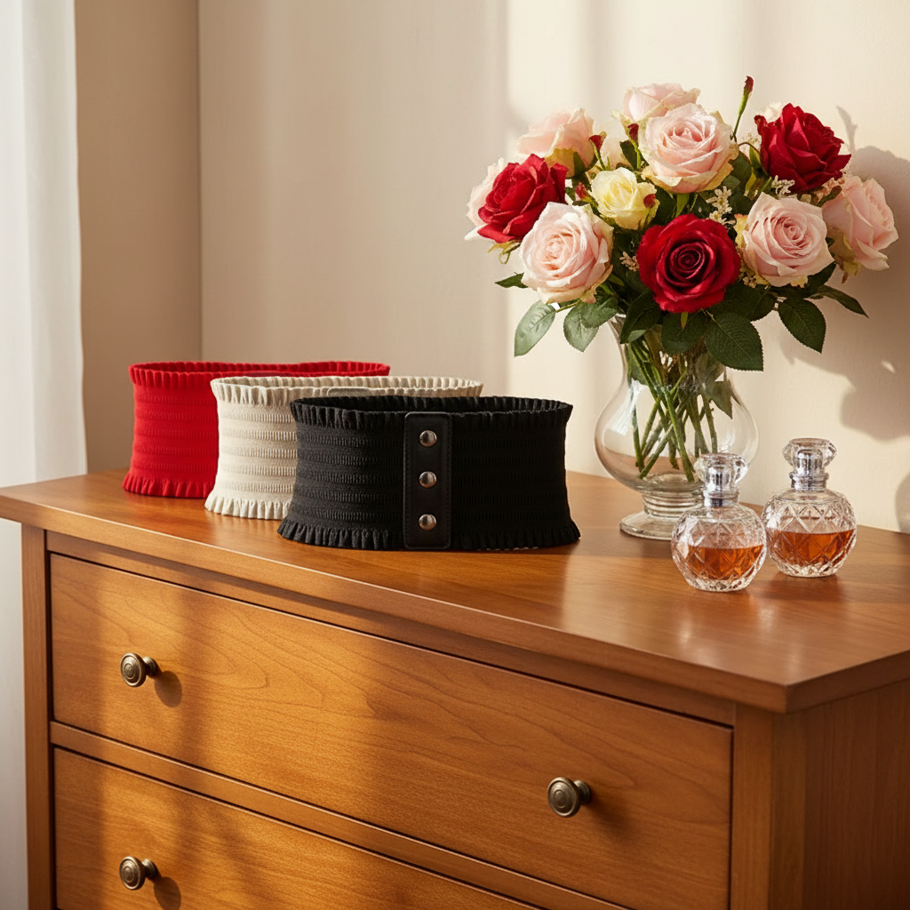 Domed Elastic Wide Belts